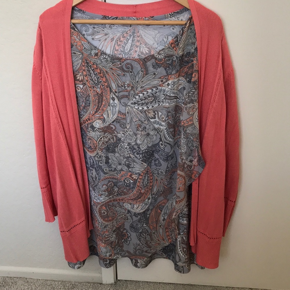 Dress Shirt and Cardigan bundle